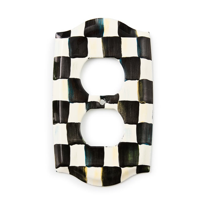 Courtly Check Double Outlet Cover - {current_domain}