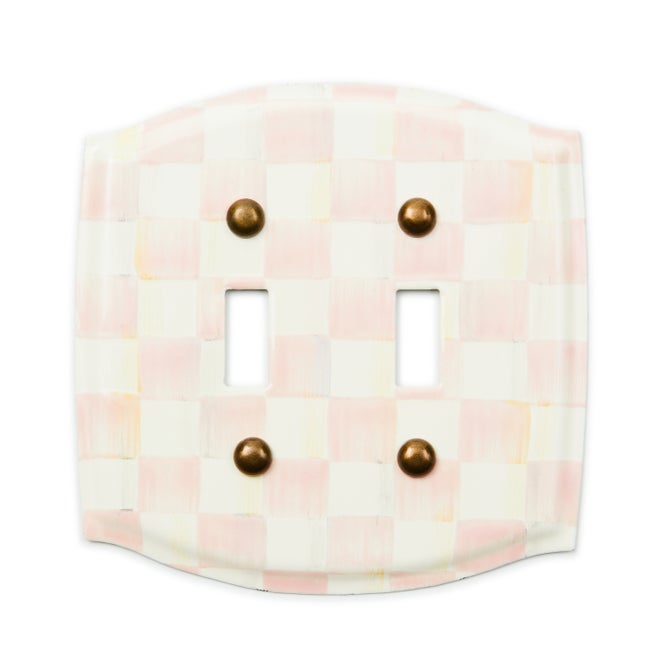 Rosy Check Double Toggle Switch Plate - {current_domain}