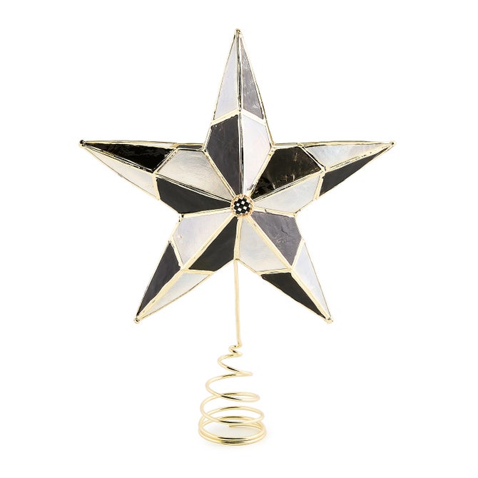 Courtly Capiz Star Tree Topper - {current_domain}