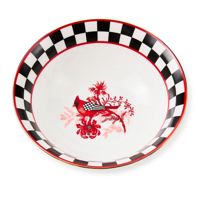 Cardinal Toile Bowl - {current_domain}