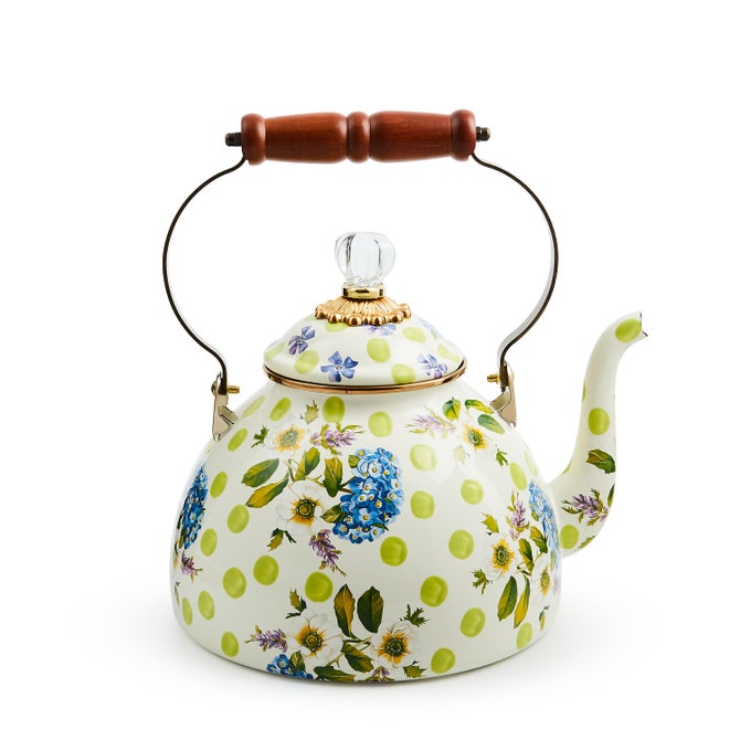Wildflowers Green 3 Quart Tea Kettle - {current_domain}