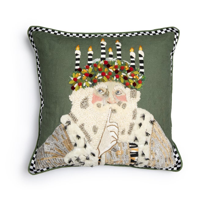 Farmhouse Santa Lucia Throw Pillow - {current_domain}