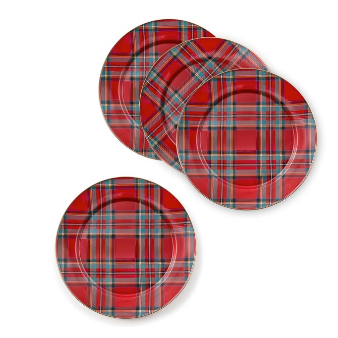 Tartastic Enamel Charger - Red, Set of 4 - {current_domain}