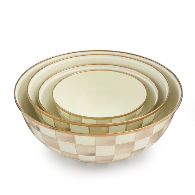 Mocha Check Medium Everyday Bowl - {current_domain}