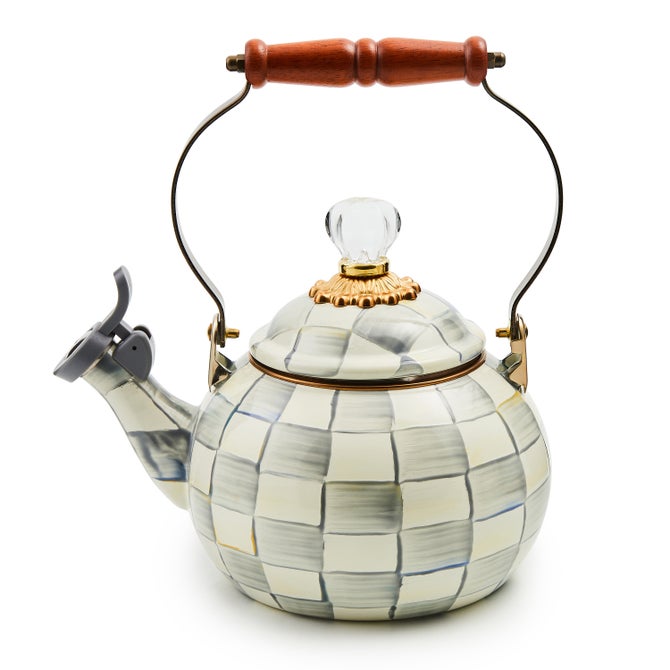 Sterling Check Whistling Tea Kettle - {current_domain}