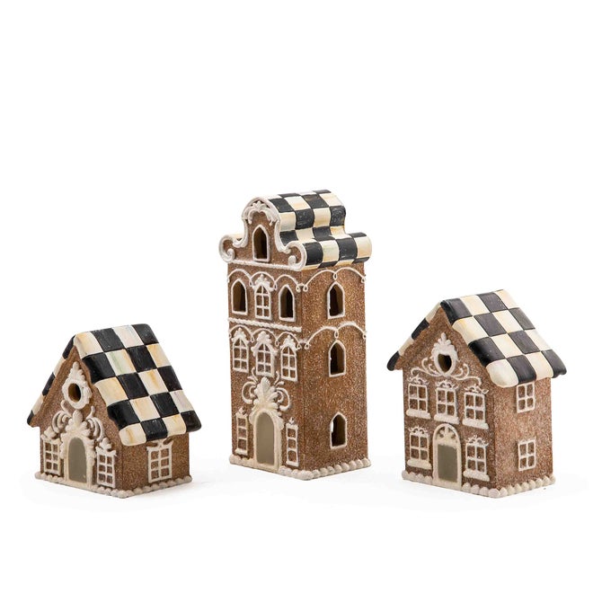 Gingerbread Illuminated Mini Houses, Set of 3 - {current_domain}