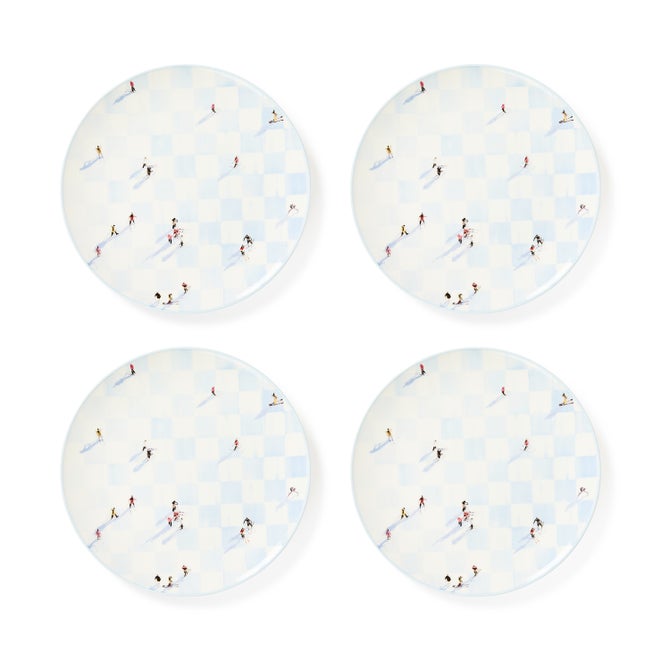Gray Malin Ski Holiday Dinner Plates, Set of 4 - {current_domain}