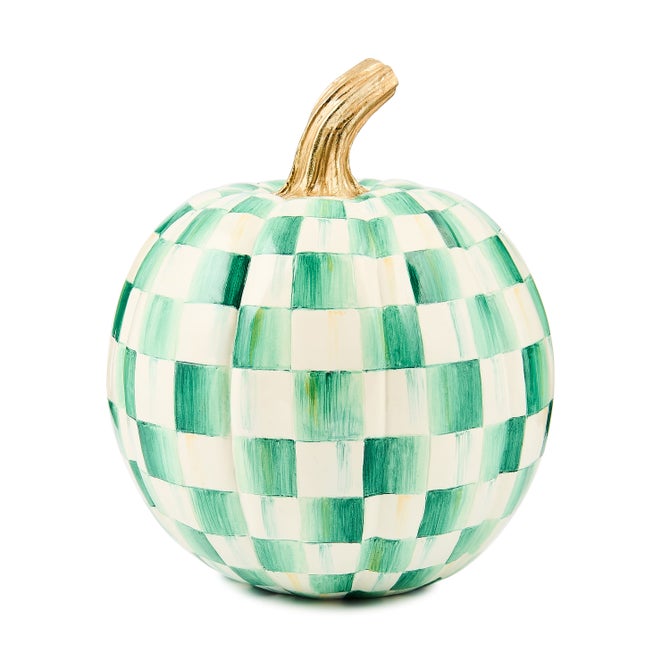 Emerald Check Small Pumpkin - {current_domain}