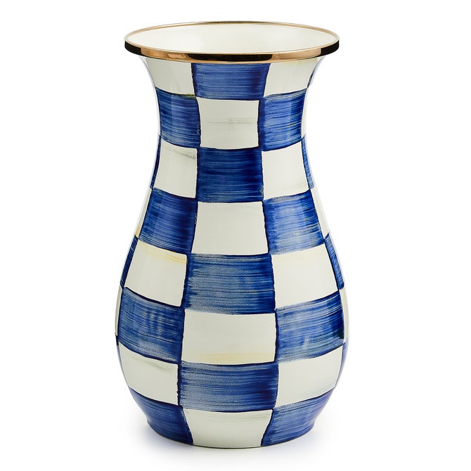 Royal Check Tall Vase - {current_domain}