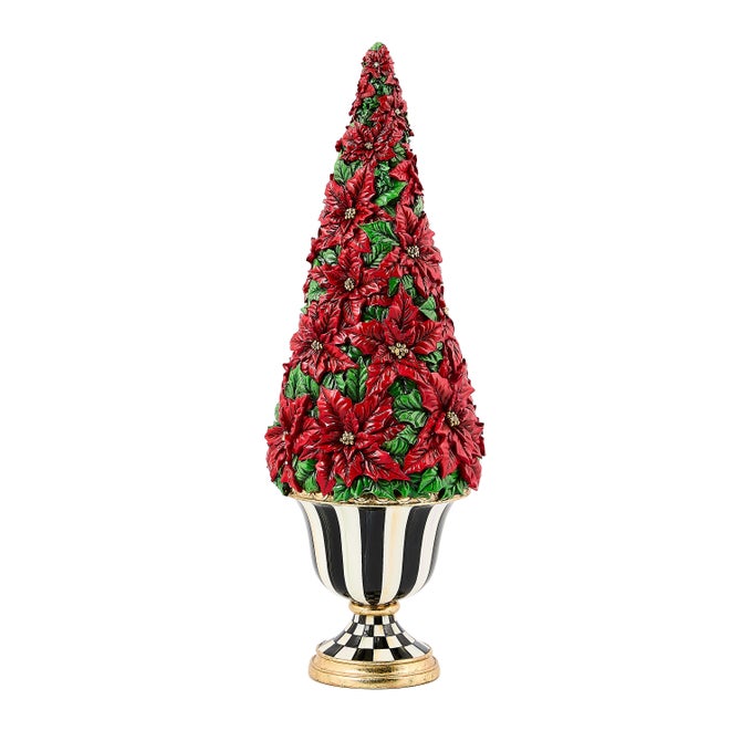 Illuminated Poinsettia Tree - {current_domain}