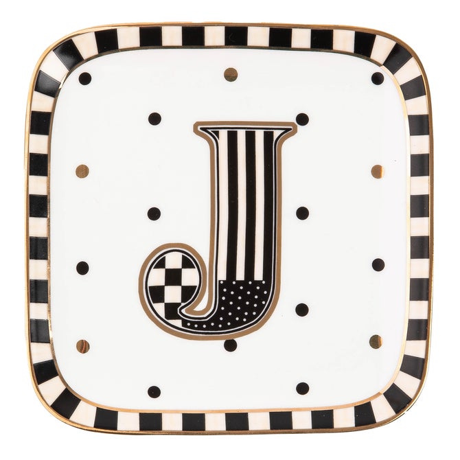 Monogram Dish - J - {current_domain}