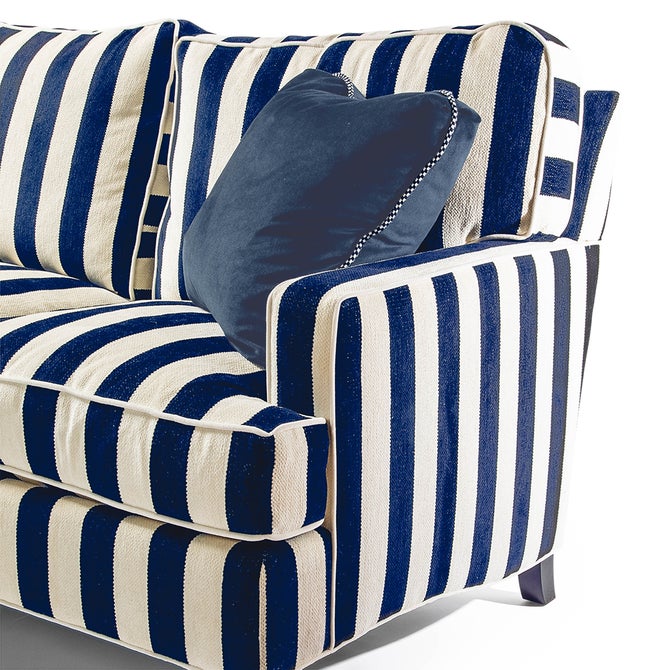 Marquee Navy Stripe 2-Piece Right Arm Chaise Sectional - {current_domain}