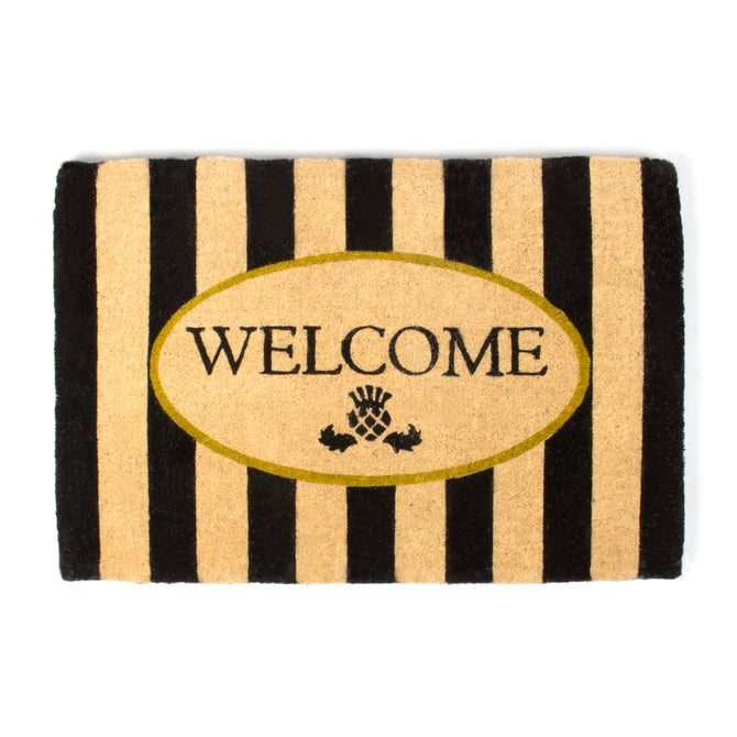 Welcome Awning Stripe Entrance Mat - {current_domain}