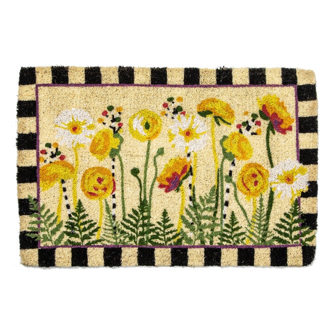 Everything is Coming Up Daisies Entrance Mat - {current_domain}