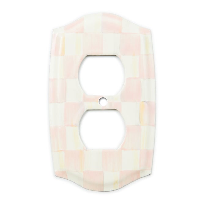 Rosy Check Double Outlet Cover - {current_domain}
