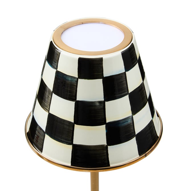 Courtly Check LED Rechargeable Cafe Table Lamp - {current_domain}