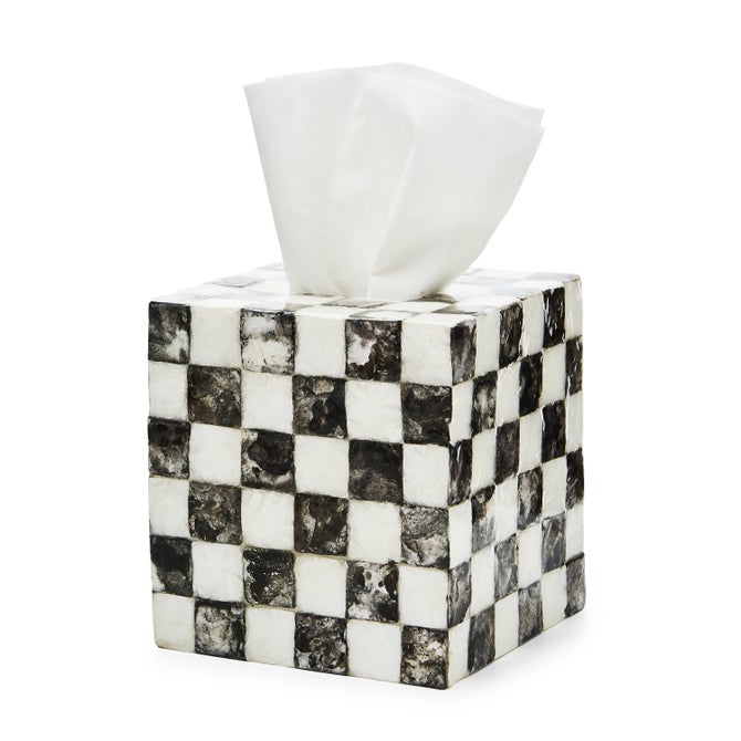 Courtly Check Capiz Boutique Tissue Box Cover - {current_domain}