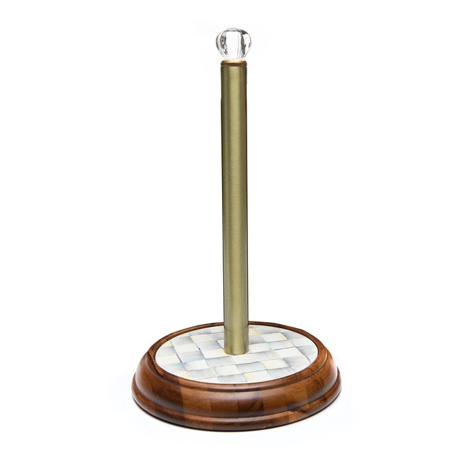 Sterling Check Wood Paper Towel Holder - {current_domain}