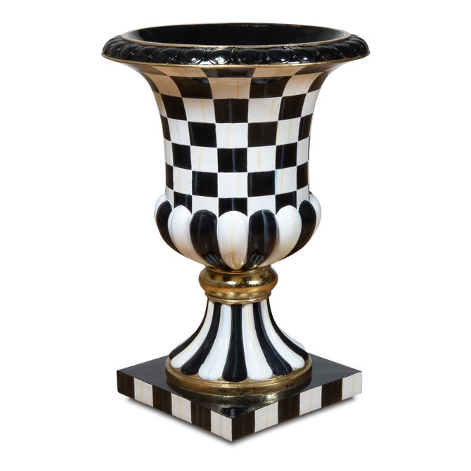 Courtly Check Pedestal Urn - {current_domain}