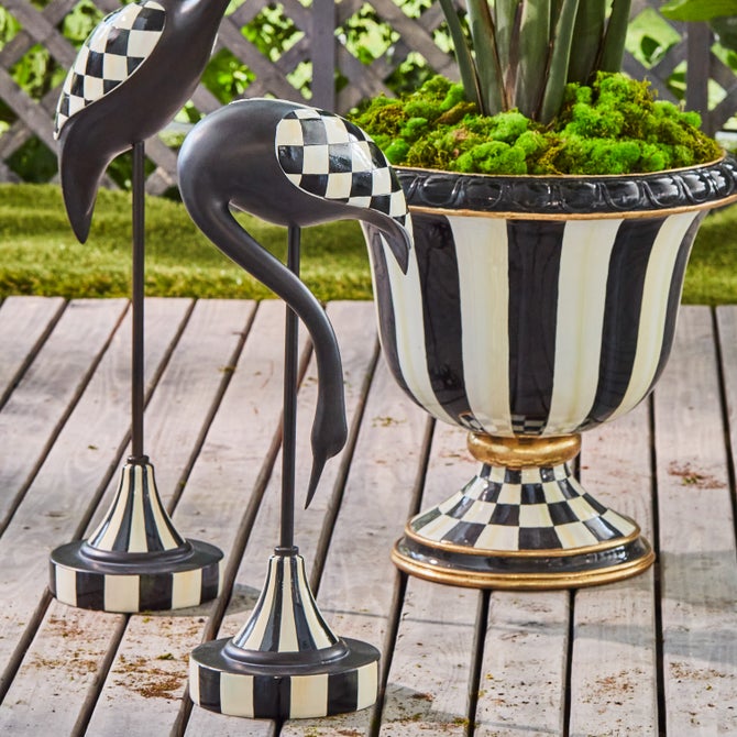 Courtly Stripe Urn - {current_domain}