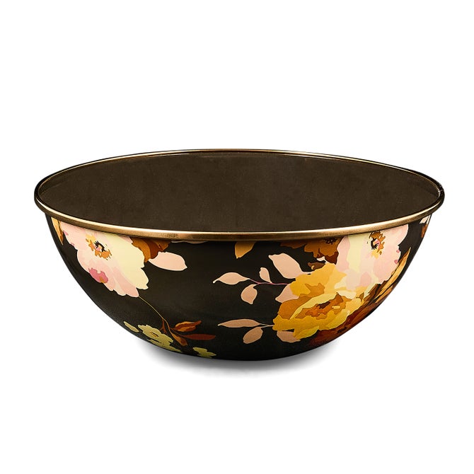 WIld Rose Brown Enamel Everyday Bowl - {current_domain}
