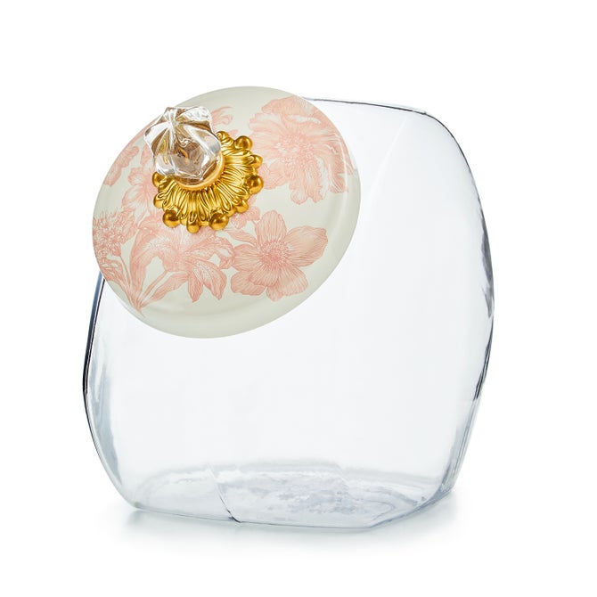 Cookie Jar with Rosy English Garden Lid - {current_domain}