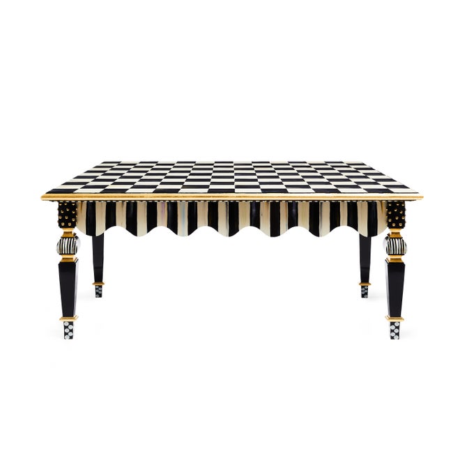 Courtly Check & Stripe Coffee Table - {current_domain}
