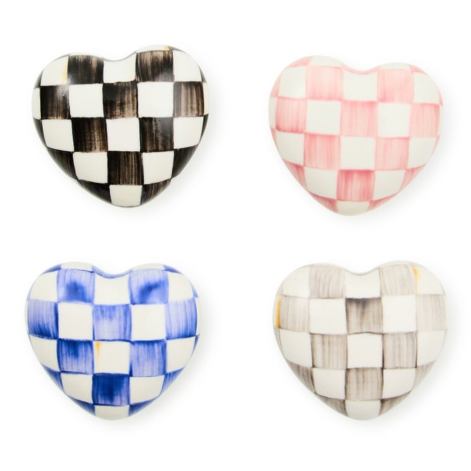 Royal Check Heart Knob - {current_domain}
