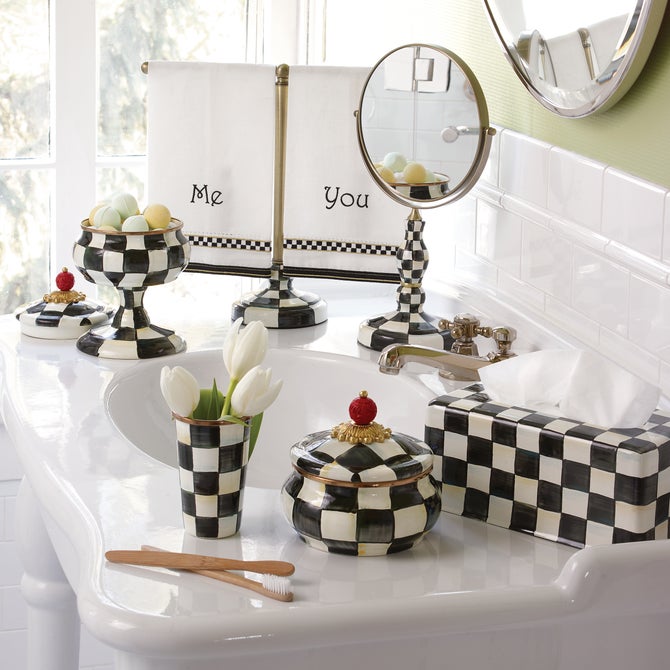 Courtly Check Guest Towel Holder - {current_domain}