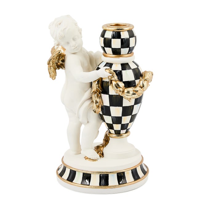 Courtly Noel Standing Cherub Candle Holder - {current_domain}