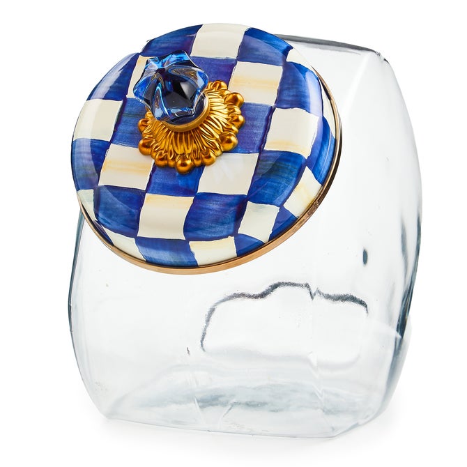 Sweets Jar with Royal Check Lid - {current_domain}