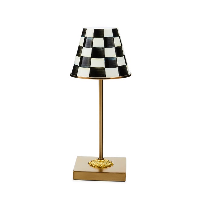 Courtly Check LED Rechargeable Cafe Table Lamp - {current_domain}