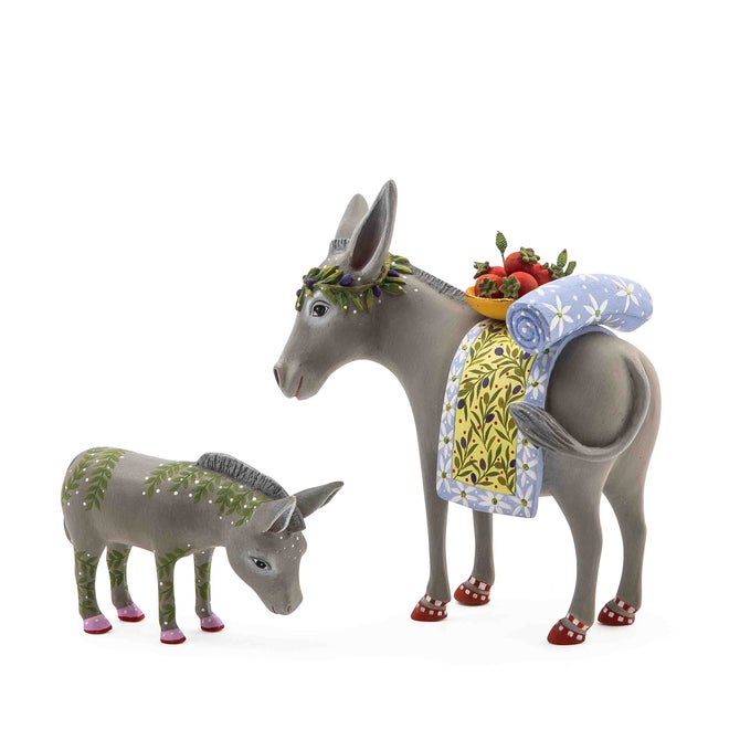 Patience Brewster Nativity Mother & Baby Donkey Figures - {current_domain}