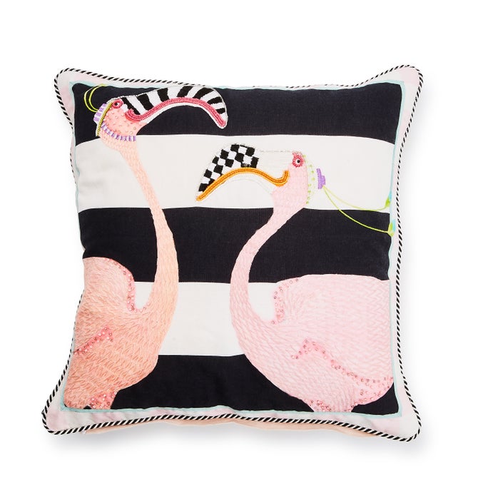 Patience Brewster Flamingo Throw Pillow - {current_domain}