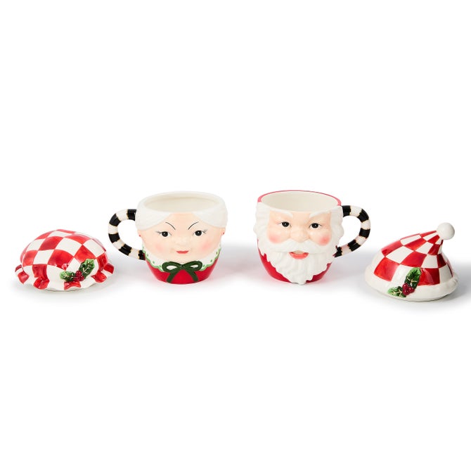 Check It Out Mr. & Mrs. Claus Mugs, Set of 2 - {current_domain}
