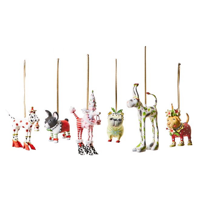 Patience Brewster Mini Dog Ornaments, Set of 6 - {current_domain}