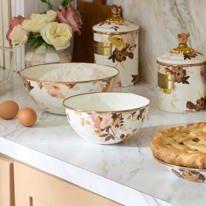 Wild Rose White Small Everyday Bowl - {current_domain}