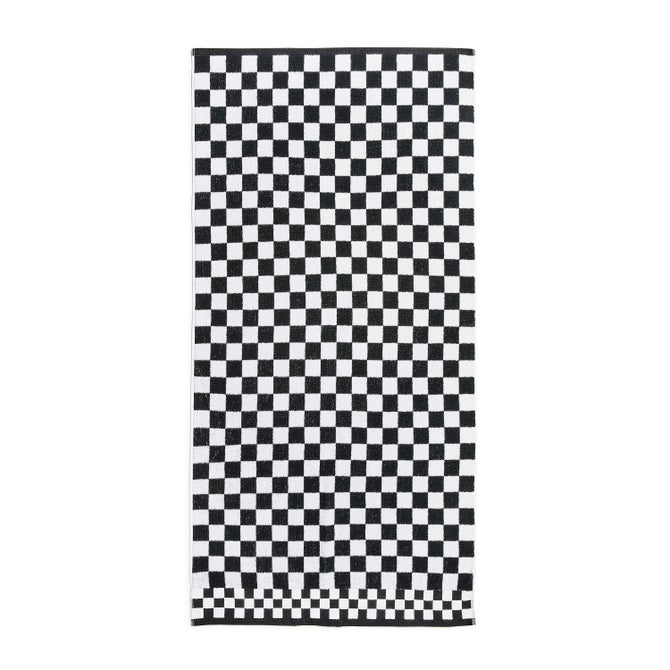 Black Check Bath Towel - {current_domain}