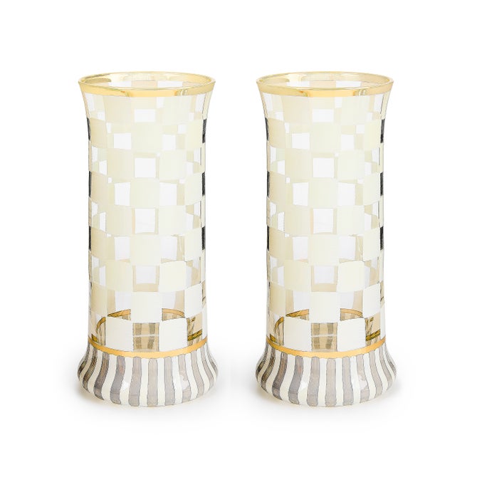 Carnival White Highball Glass, Set of 2 - {current_domain}