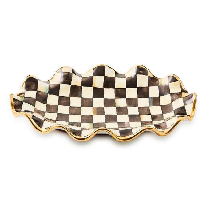 Courtly Check Ceramic Serving Platter - {current_domain}