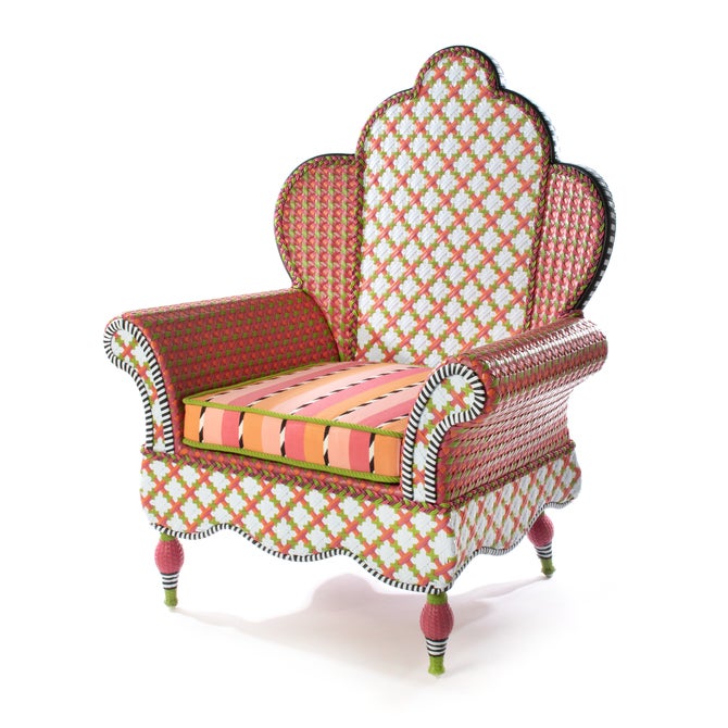 Breezy Poppy Outdoor Wing Chair - {current_domain}