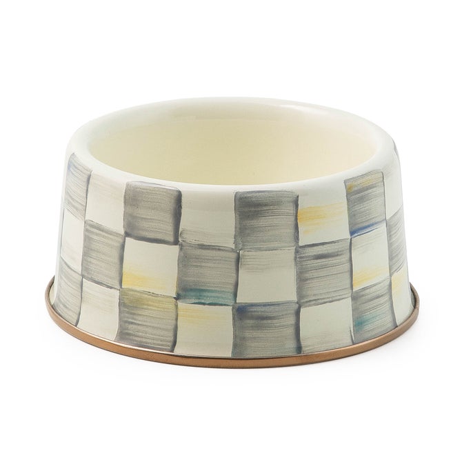 Sterling Check Medium Pet Dish - {current_domain}