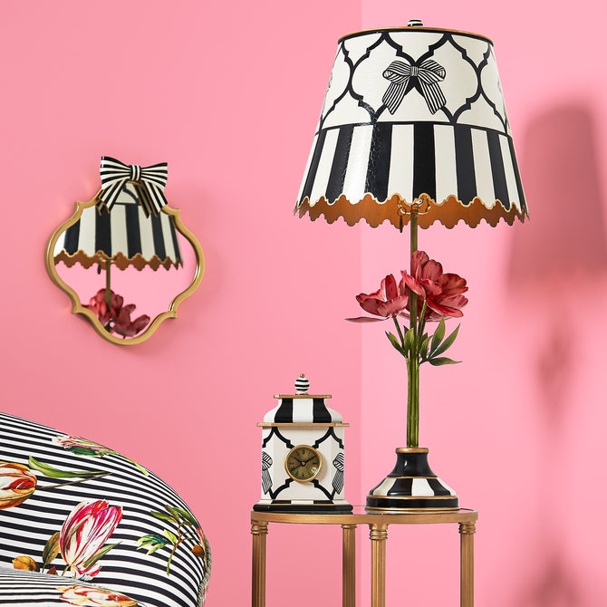 Pretty as a Bow Desk Clock - {current_domain}