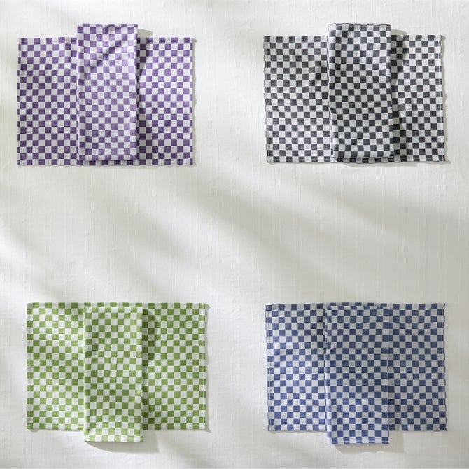 Check Woven Napkins, Set of 4 - {current_domain}