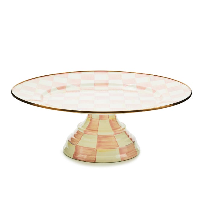 Rosy Check Large Pedestal Platter - {current_domain}