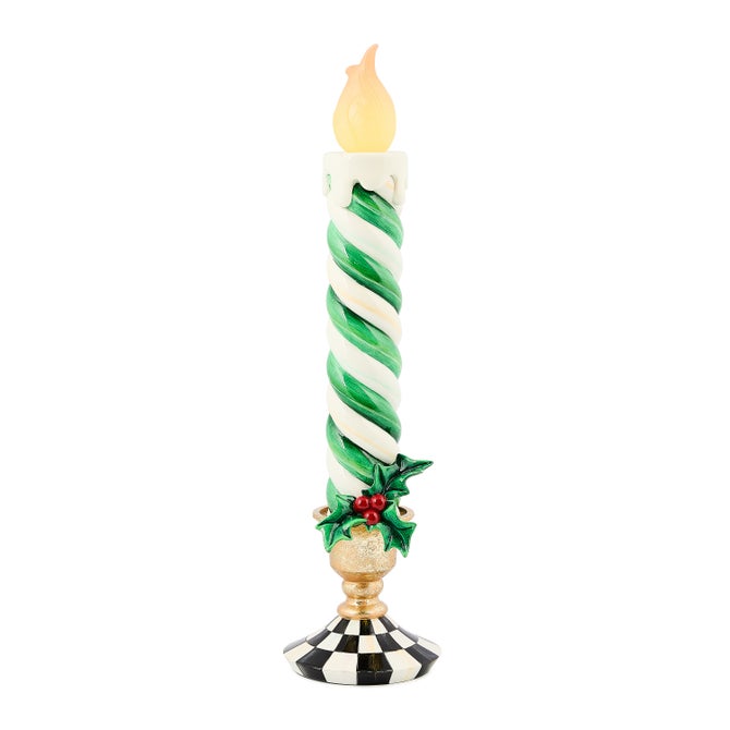 Check It Out Green Illuminated Retro Candle - {current_domain}