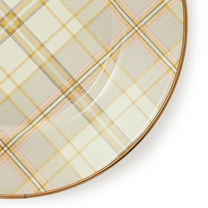 Tartan Latte Salad Plate - {current_domain}