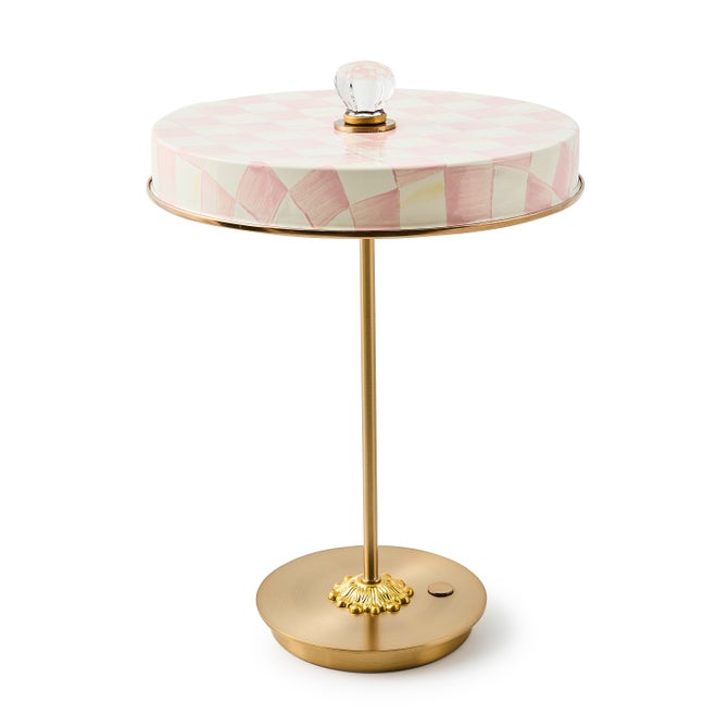 Rosy Check LED Rechargeable Disk Table Lamp - {current_domain}