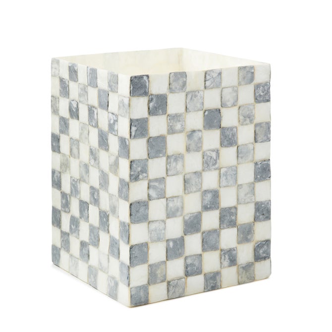 Sterling Check Capiz Waste Bin - {current_domain}