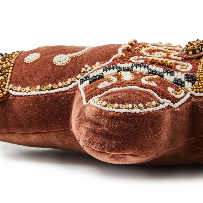 Gingerbread Girl Shaped Throw Pillow - {current_domain}